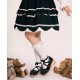 Sheep Puff Vintage Polka Dot Platform Shoes(Reservation/4 Colours/Full Payment Without Shipping)